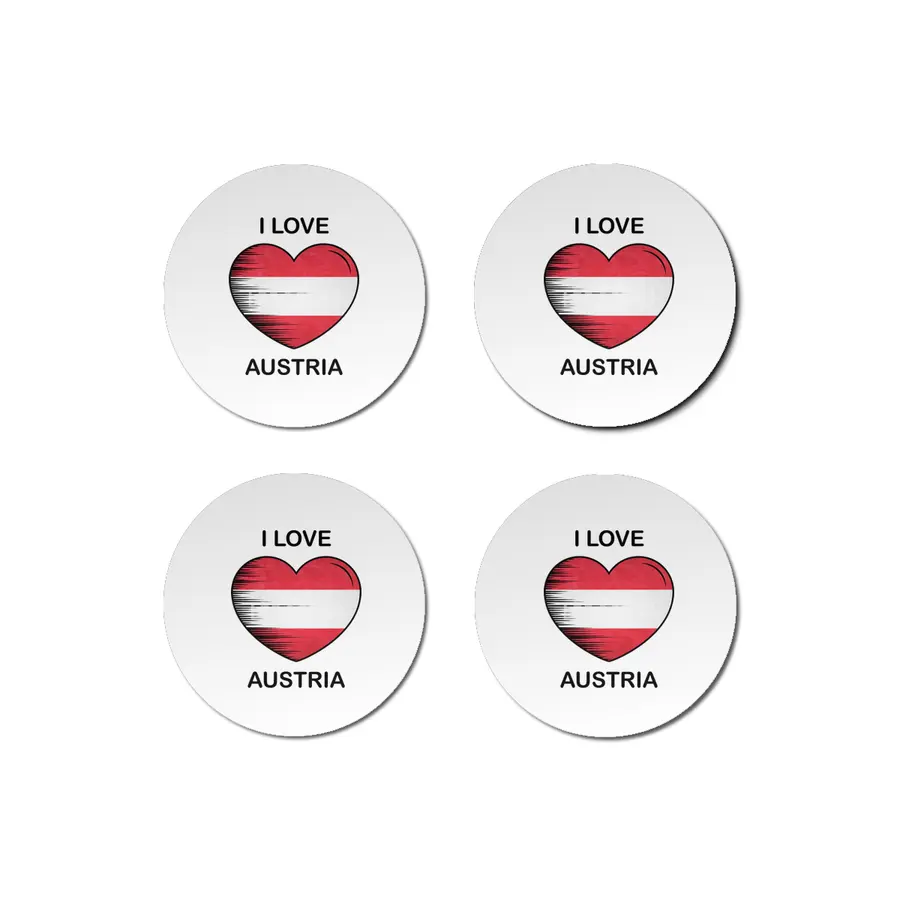 I Love Austria, My Homeland, My Country Bardak Altlığı