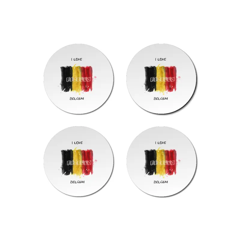 I Love Belgium, My Home, My Country Bardak Altlığı