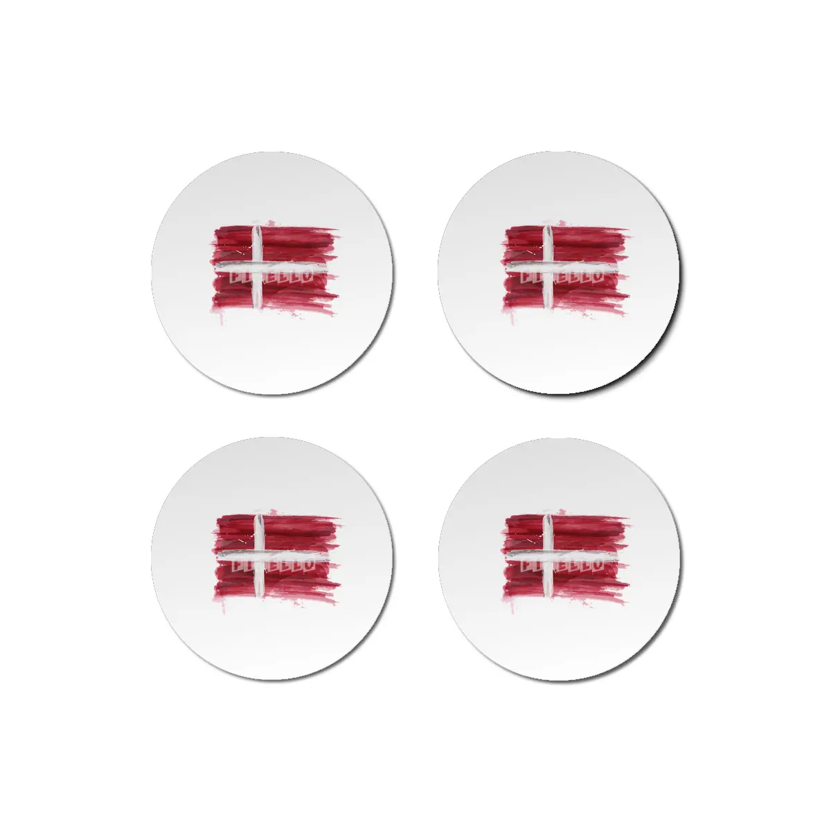 I Love Denmark, My Home, My Country Bardak Altlığı
