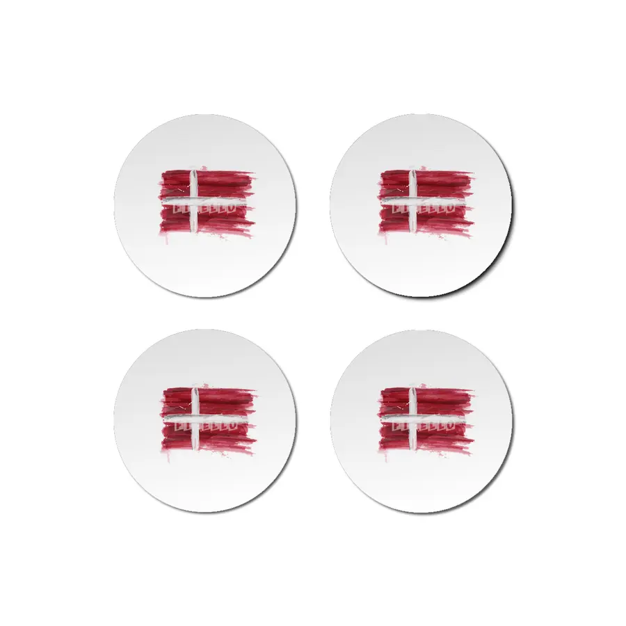 I Love Denmark, My Home, My Country Bardak Altlığı