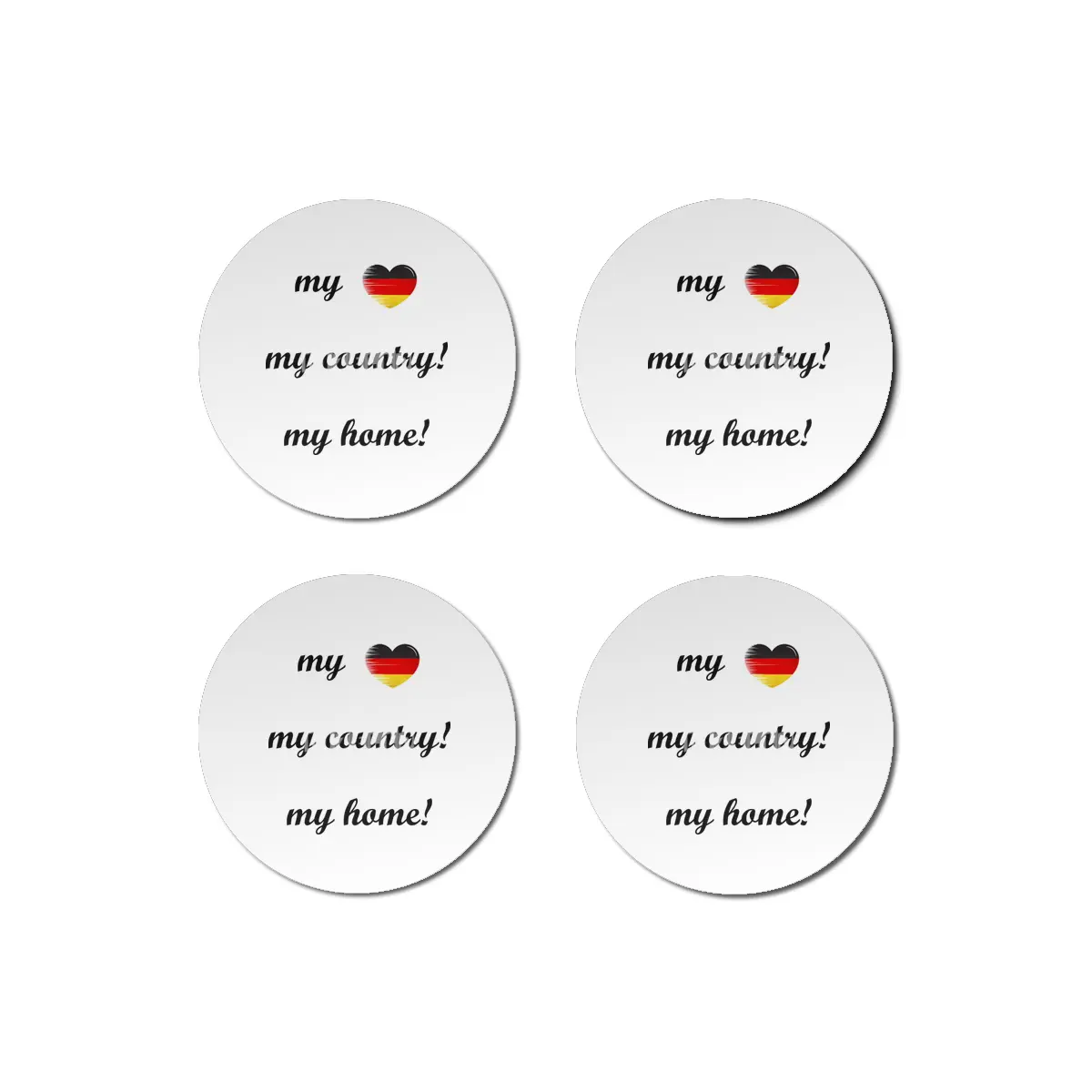 I Love Germany, My Home, My Country Bardak Altlığı