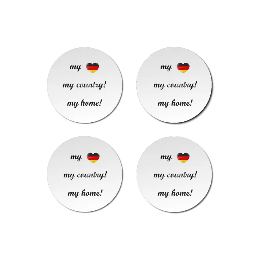I Love Germany, My Home, My Country Bardak Altlığı