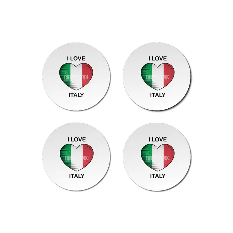 I Love Italy, My Home, My Country Bardak Altlığı