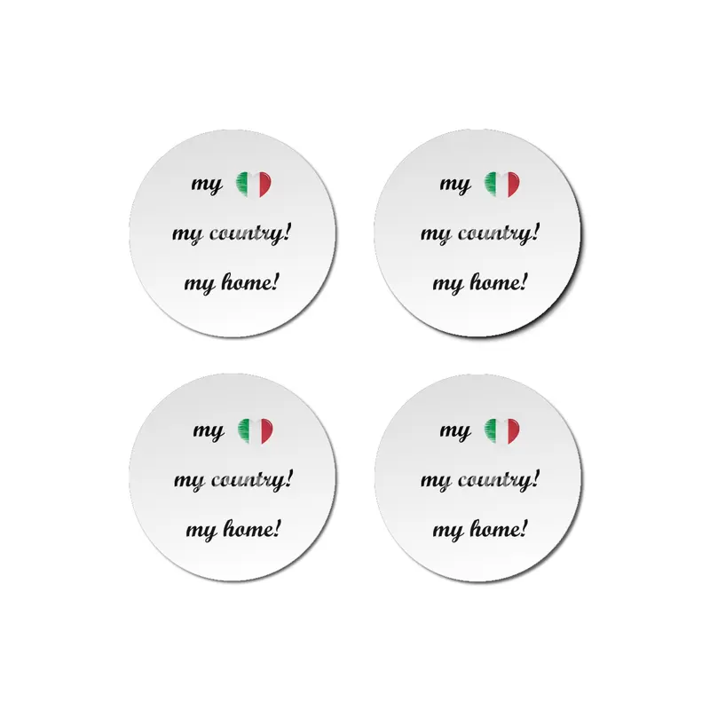 I Love Italy, My Home, My Country Bardak Altlığı