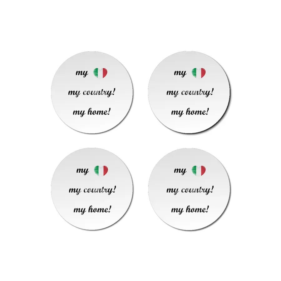 I Love Italy, My Home, My Country Bardak Altlığı