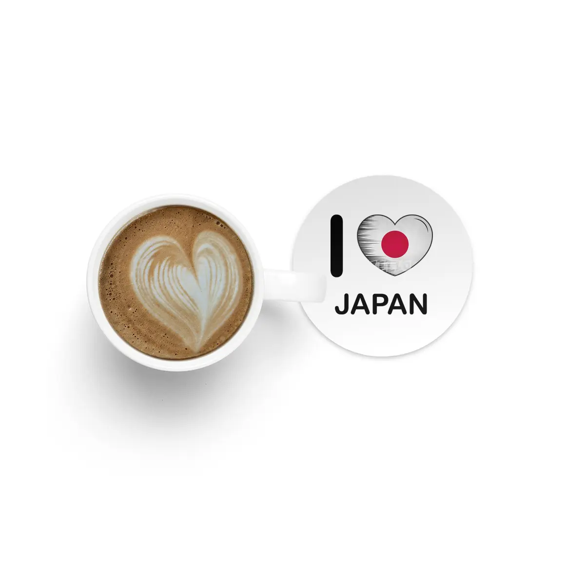 I Love Japan, My Home, My Country Bardak Altlığı