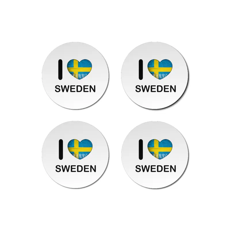 I Love Sweden, My Home, My Country, my Heart Bardak Altlığı