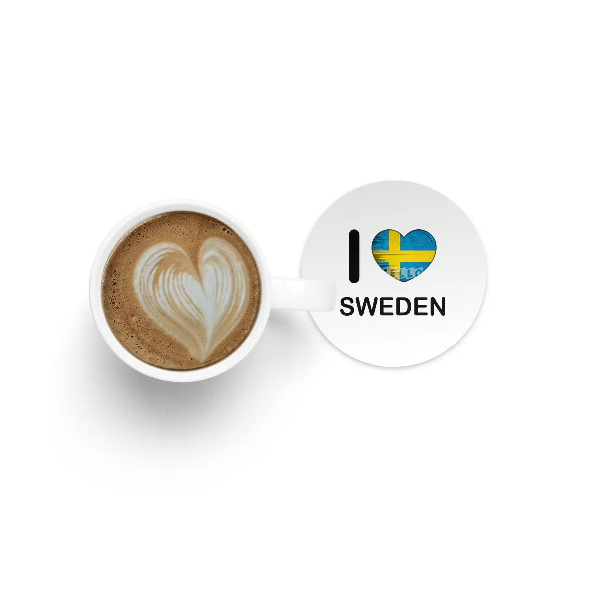 I Love Sweden, My Home, My Country, my Heart Bardak Altlığı