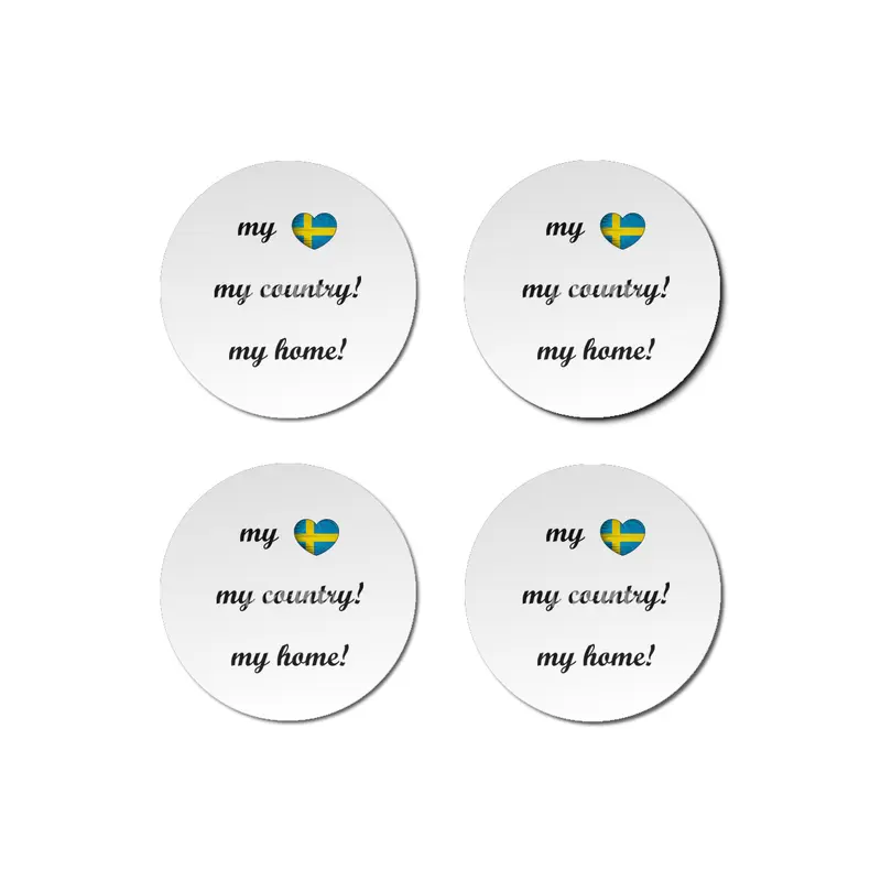 I Love Sweden, My Home, My Country, my Heart Bardak Altlığı
