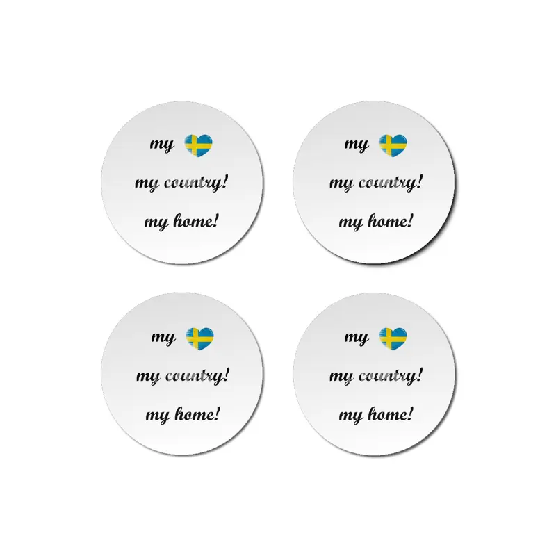I Love Sweden, My Home, My Country, my Heart Bardak Altlığı