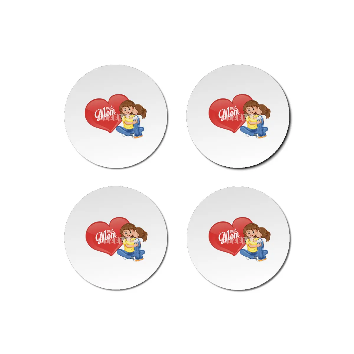 Mother's Day Gift For Best Mom On Mother's Day Bardak Altlığı