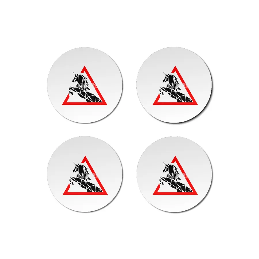 Funny Beautiful Unicorn Road Sign Shirt Bardak Altlığı