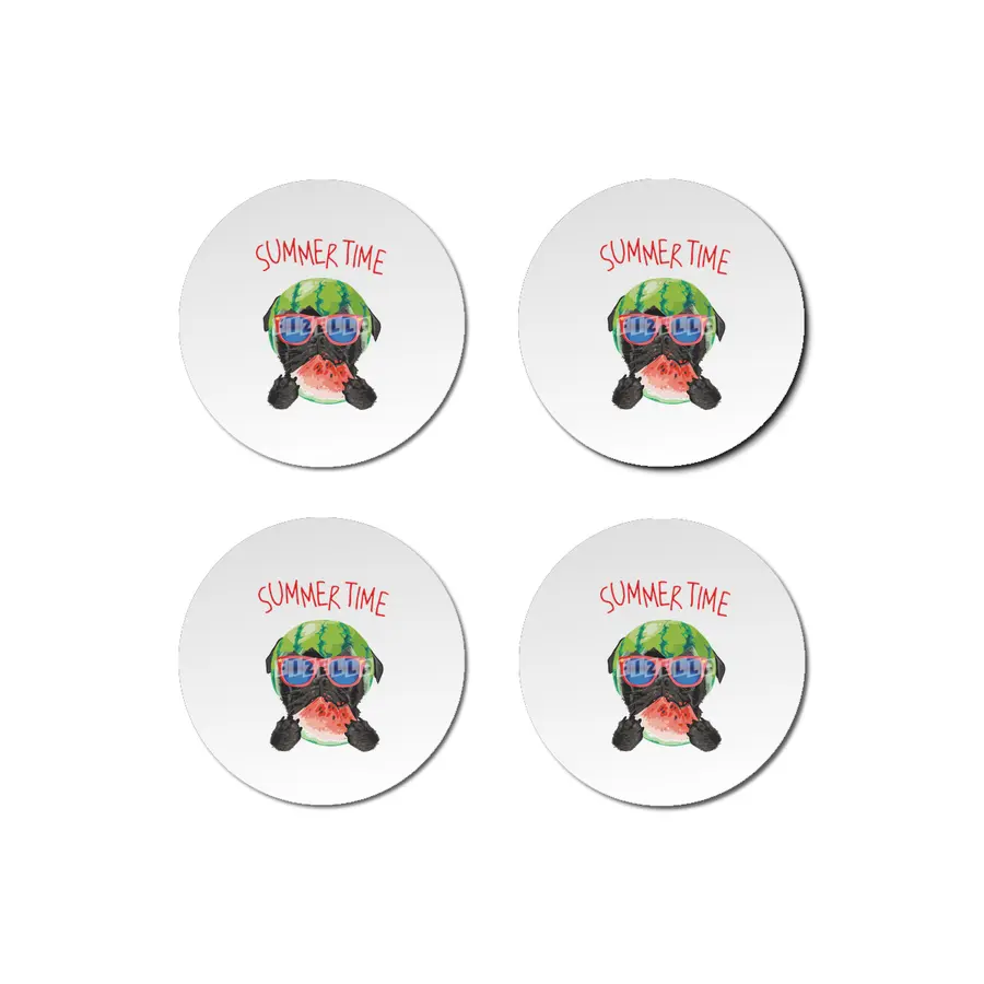 Funny Pug Dog Dogs Gift Dog Lover Bardak Altlığı