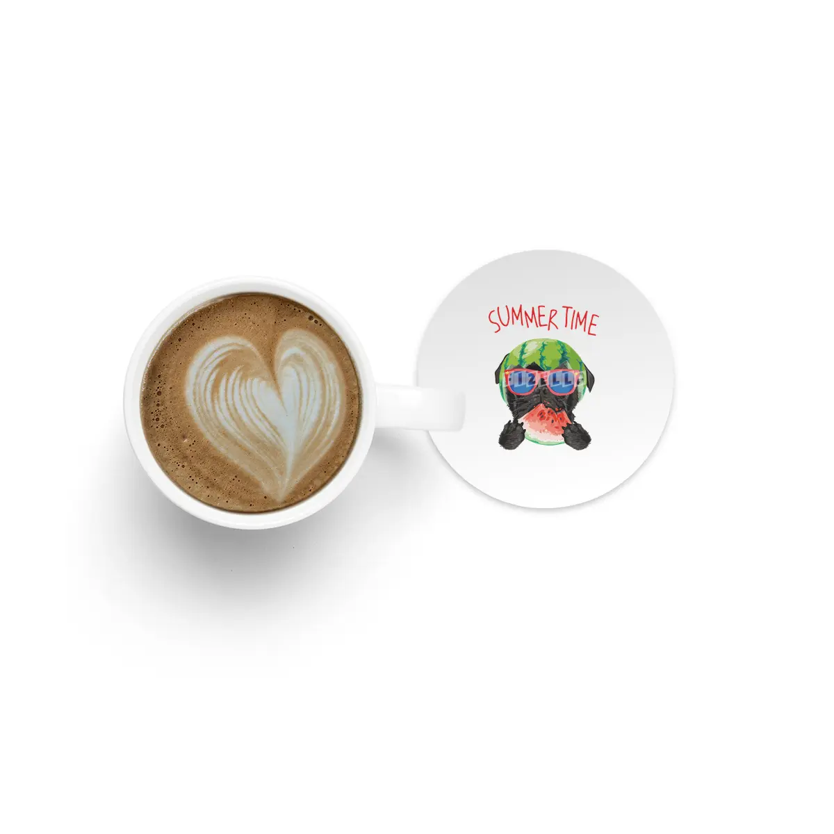 Funny Pug Dog Dogs Gift Dog Lover Bardak Altlığı