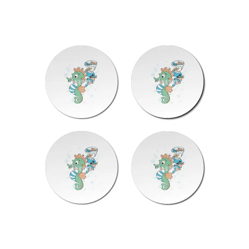 Funny Seahorse Kids Gift Birthday Bardak Altlığı