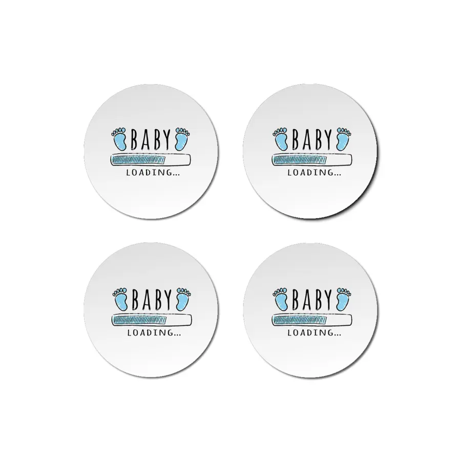 Gift For Pregnant Women. Baby Boy Young Mother Bardak Altlığı