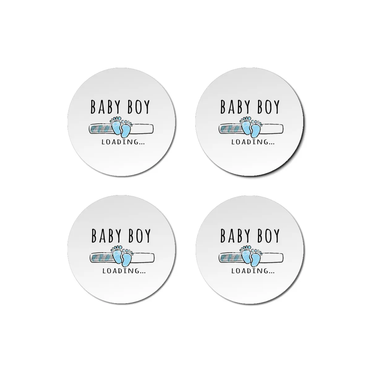 Gift For Pregnant Women. Baby Boy Young Mother Bardak Altlığı