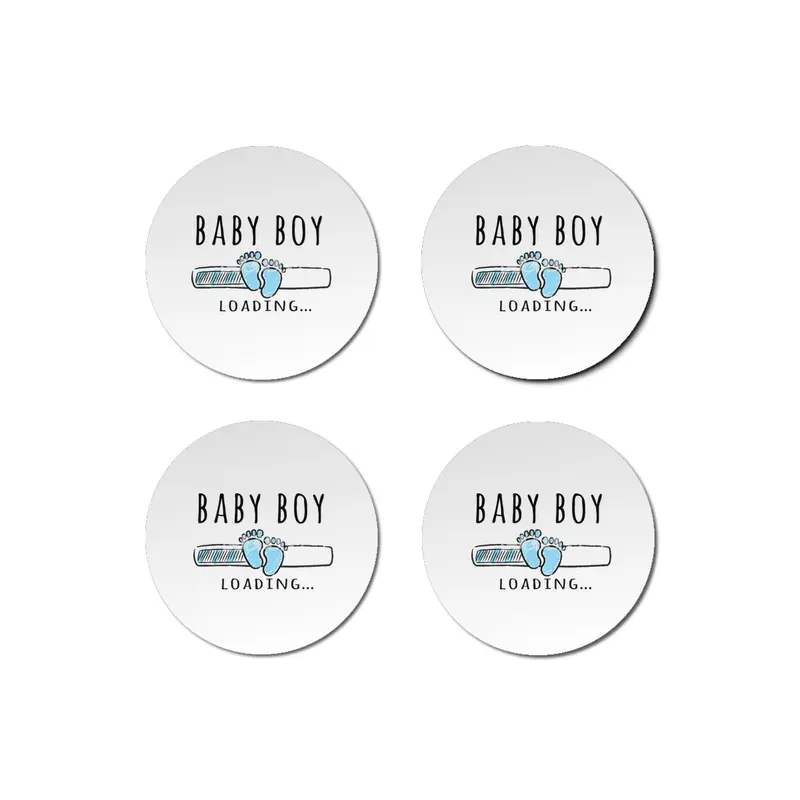 Gift For Pregnant Women. Baby Boy Young Mother Bardak Altlığı