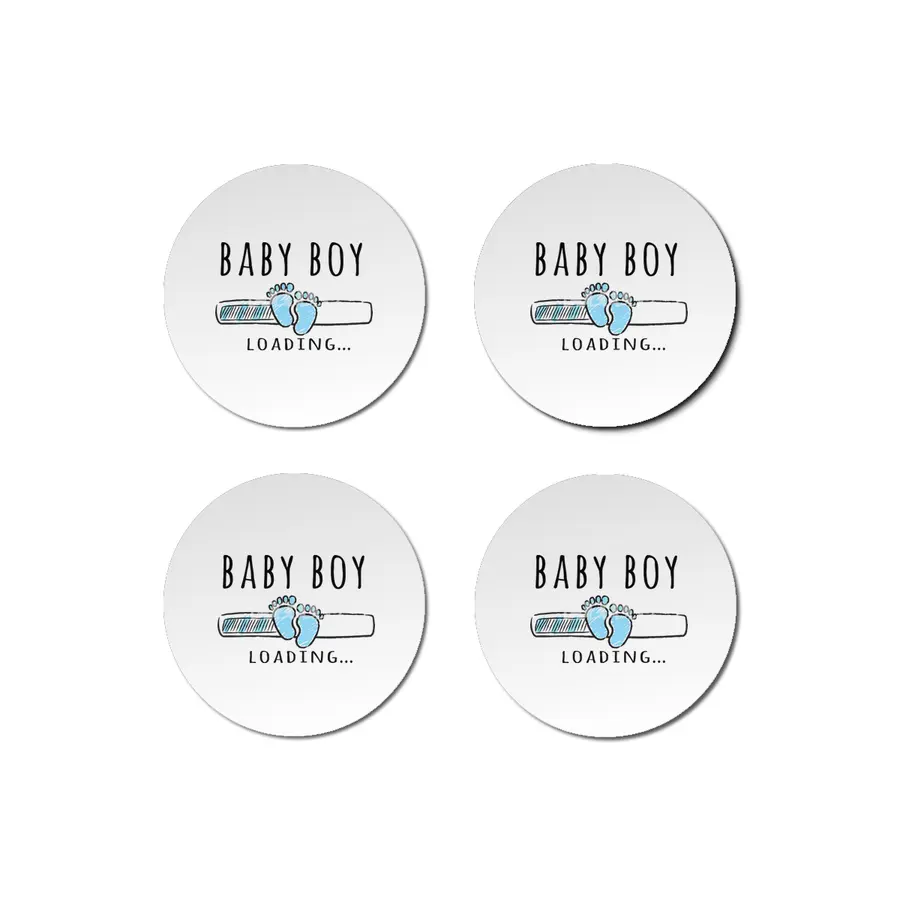 Gift For Pregnant Women. Baby Boy Young Mother Bardak Altlığı