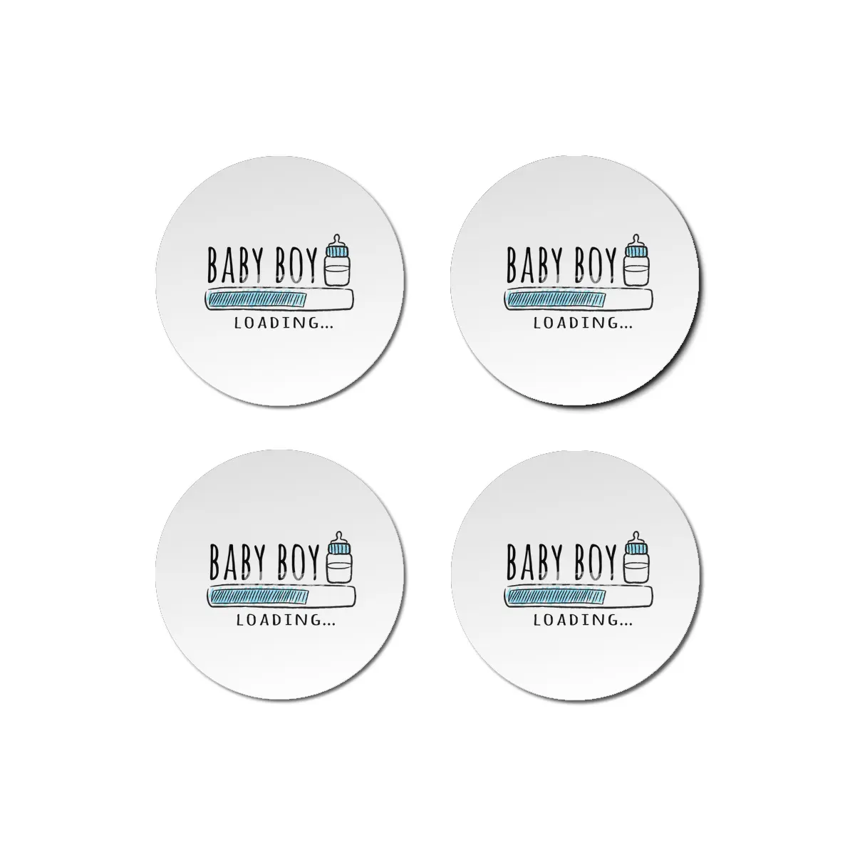 Gift For Pregnant Women. Baby Boy Young Mother Bardak Altlığı