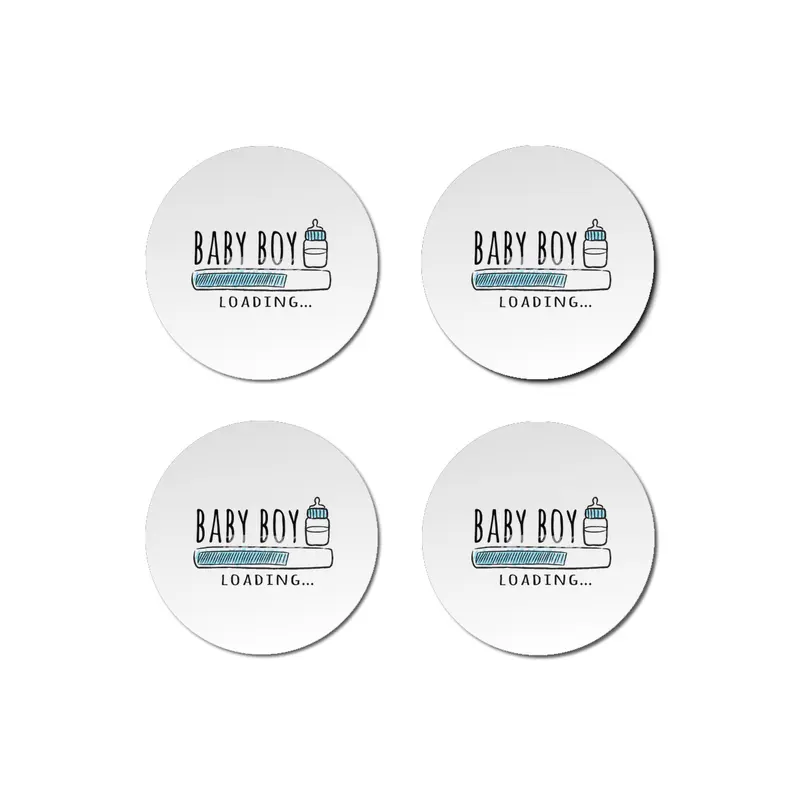 Gift For Pregnant Women. Baby Boy Young Mother Bardak Altlığı
