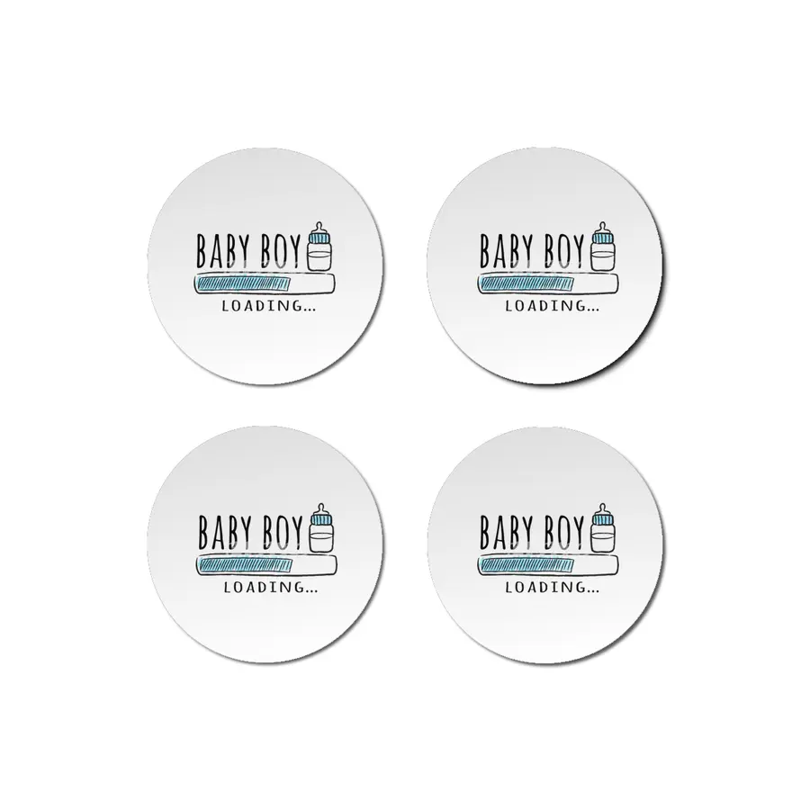 Gift For Pregnant Women. Baby Boy Young Mother Bardak Altlığı