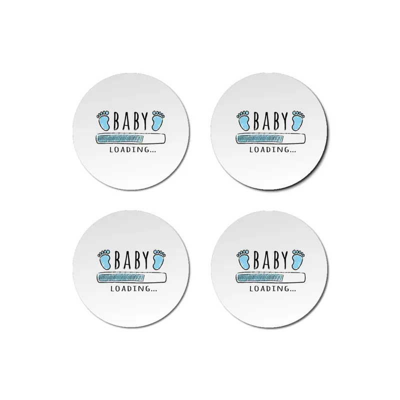 Gift For Pregnant Women. Baby Boy Young Mother Bardak Altlığı