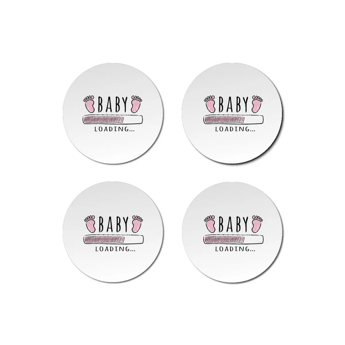 Gift For Pregnant Women. Baby Girl Girl Mother Bardak Altlığı