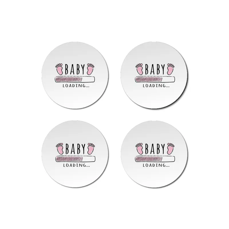 Gift For Pregnant Women. Baby Girl Girl Mother Bardak Altlığı