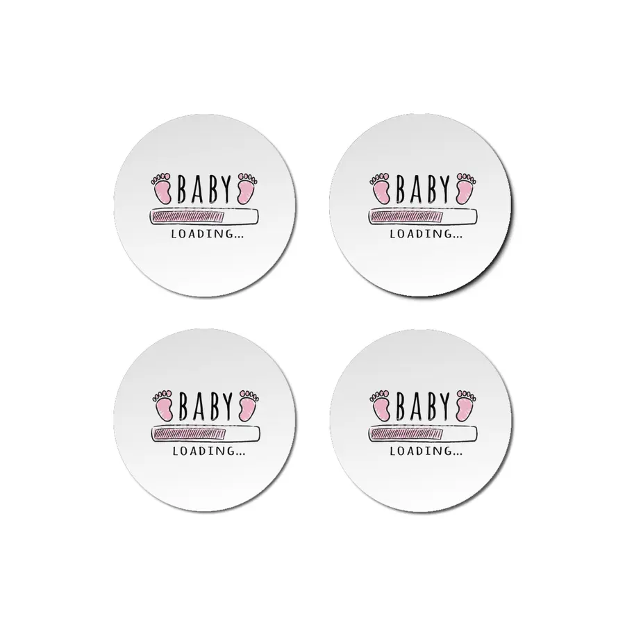 Gift For Pregnant Women. Baby Girl Girl Mother Bardak Altlığı