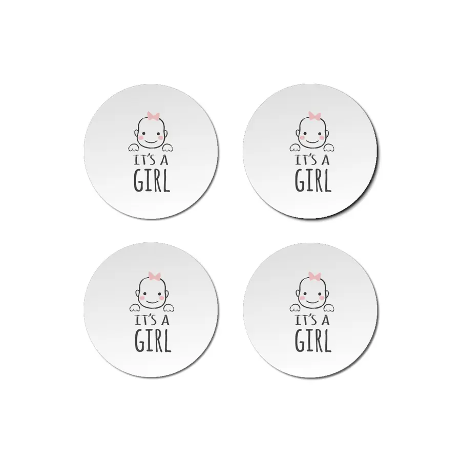 Gift For Pregnant Women. Baby Girl Girl Mother Bardak Altlığı