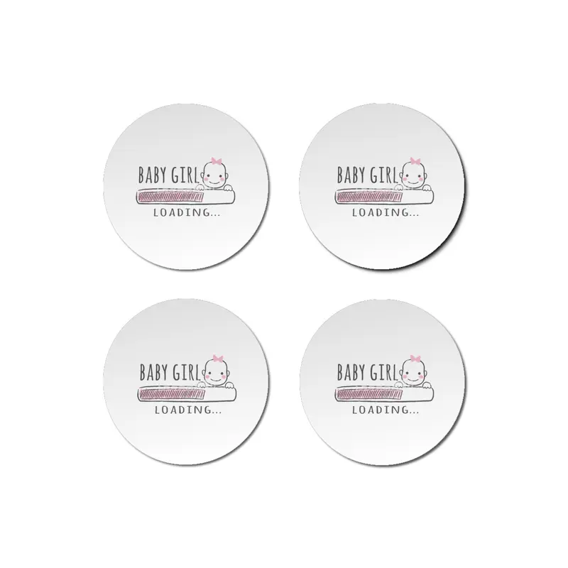 Gift For Pregnant Women. Baby Girl Girl Mother Bardak Altlığı