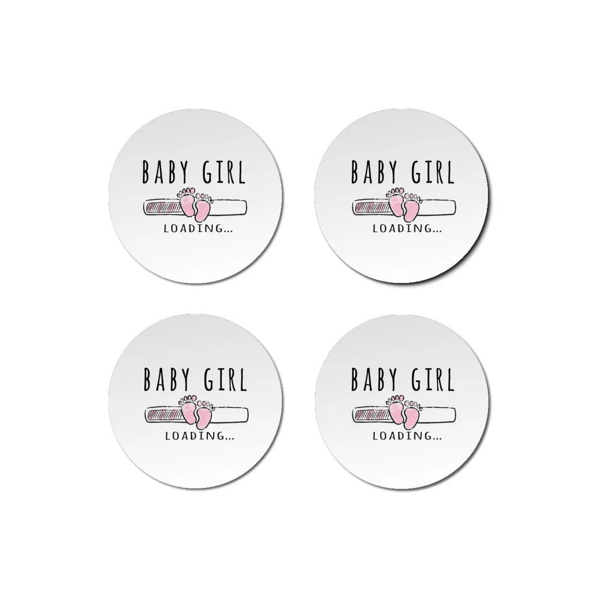 Gift For Pregnant Women. Baby Girl Girl Mother Bardak Altlığı