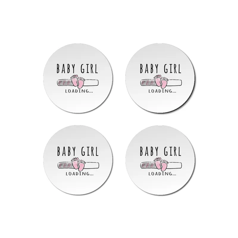 Gift For Pregnant Women. Baby Girl Girl Mother Bardak Altlığı