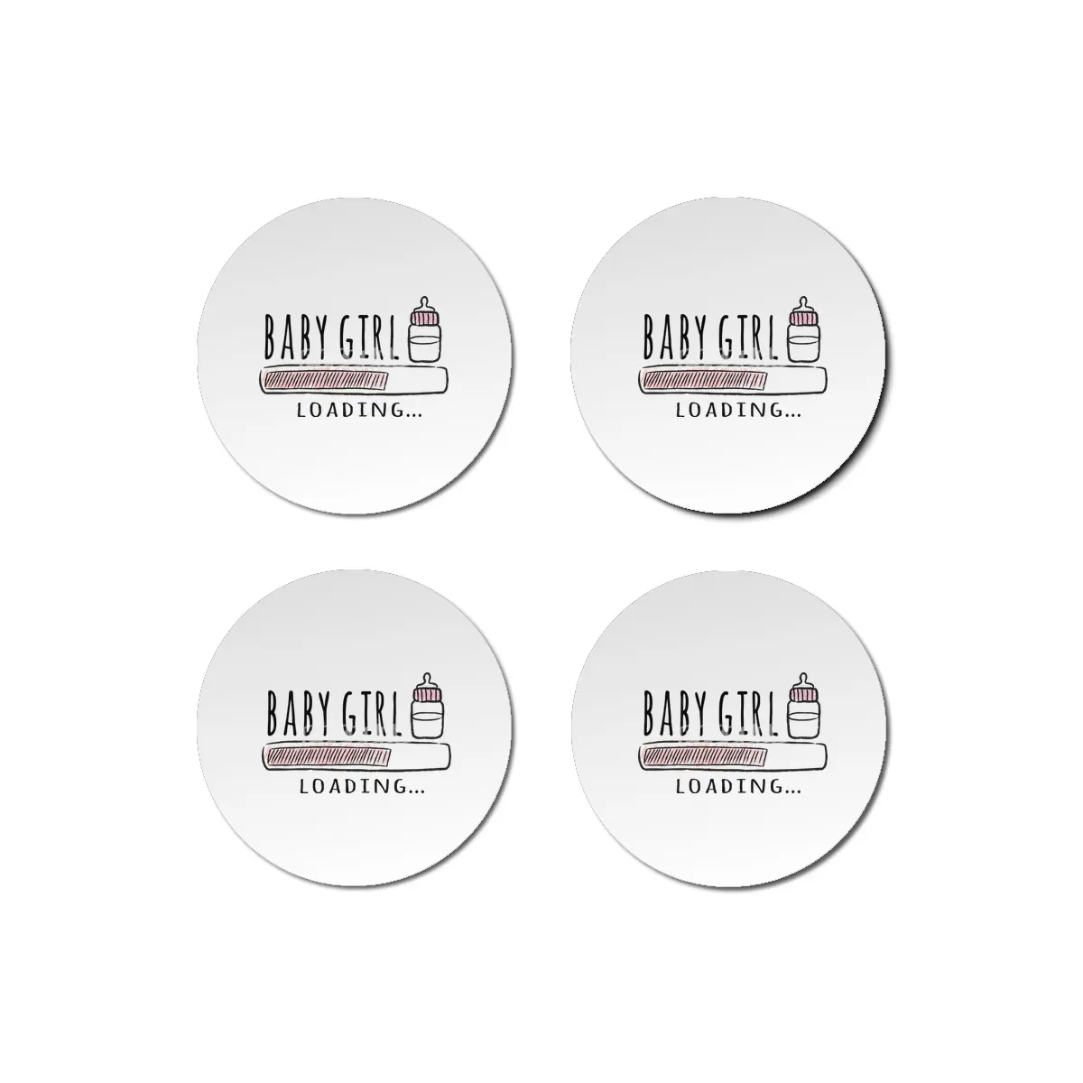 Gift For Pregnant Women. Baby Girl Girl Mother Bardak Altlığı