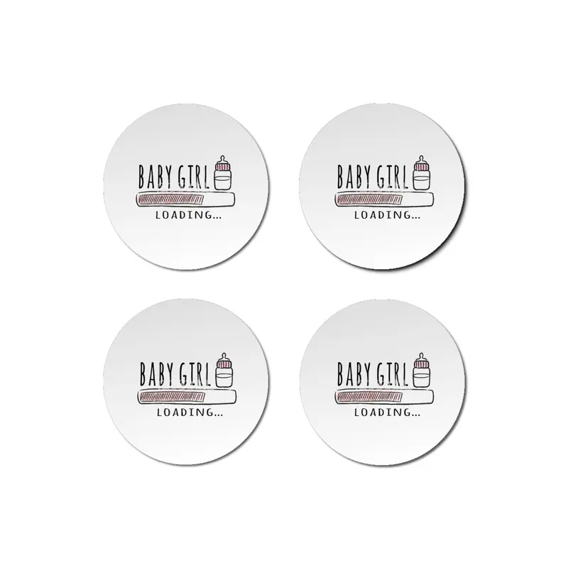 Gift For Pregnant Women. Baby Girl Girl Mother Bardak Altlığı