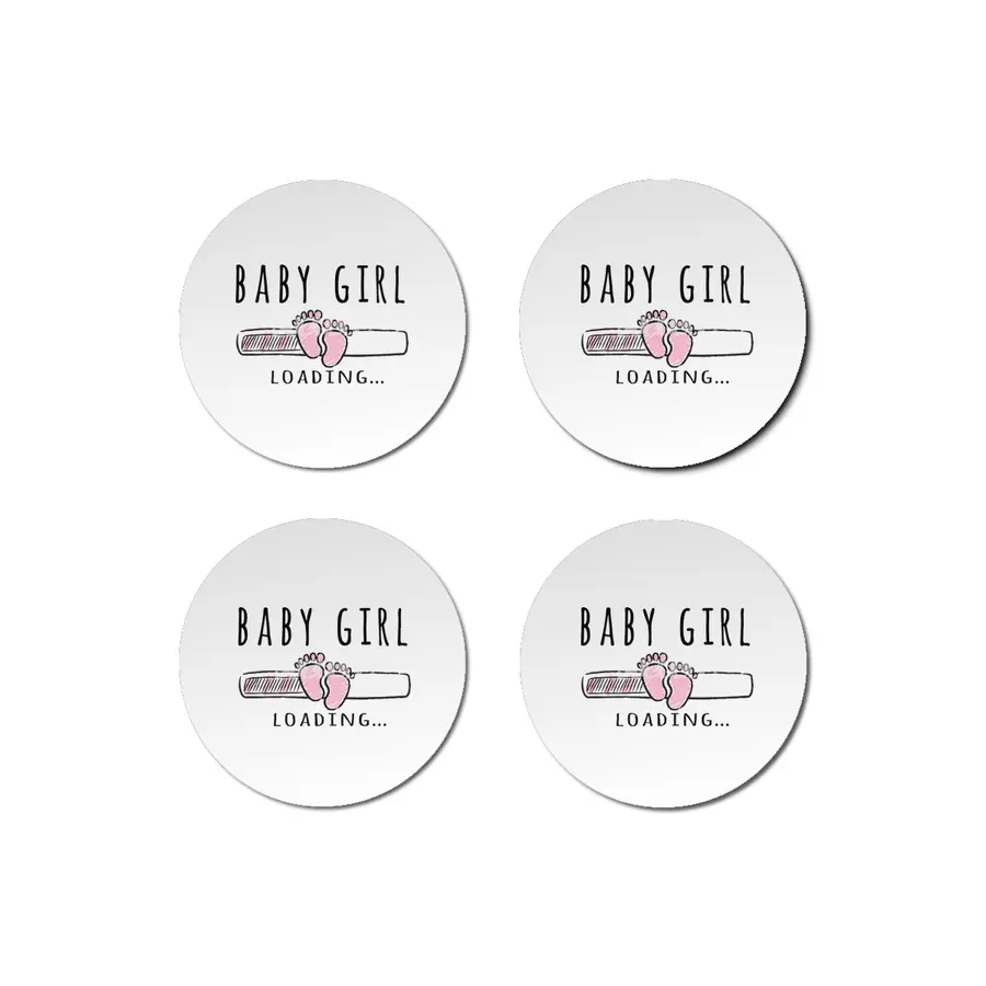 Gift For Pregnant Women. Baby Girl Girl Mother Bardak Altlığı