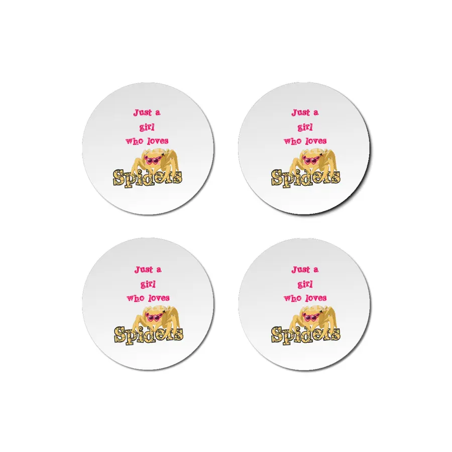 Girl Loves Spiders! Tarantula Gift For Women Bardak Altlığı