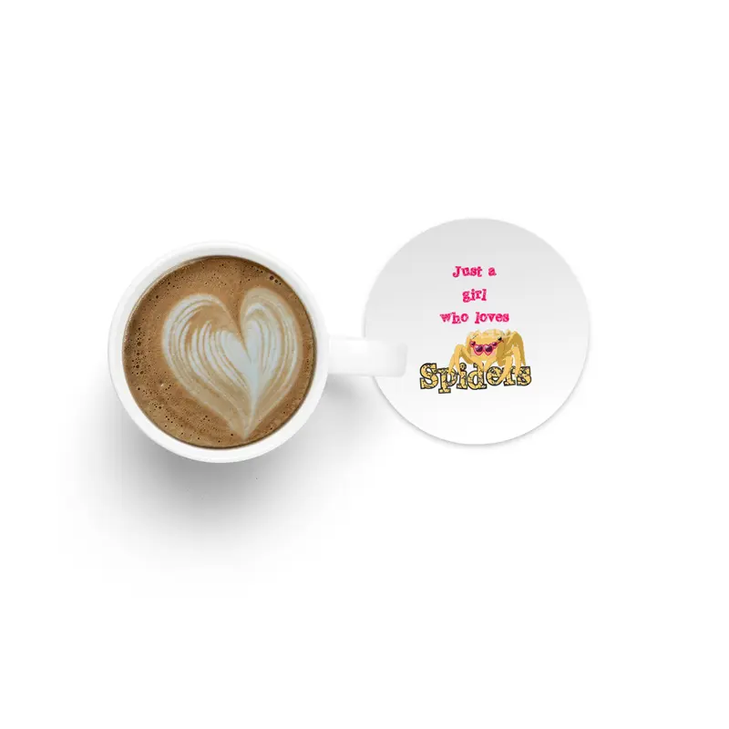 Girl Loves Spiders! Tarantula Gift For Women Bardak Altlığı