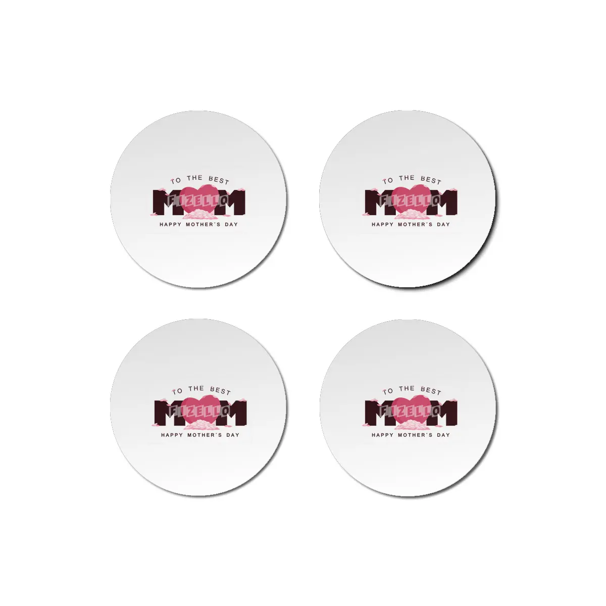 Mother's Day Gift For Best Mom On Mother's Day Bardak Altlığı