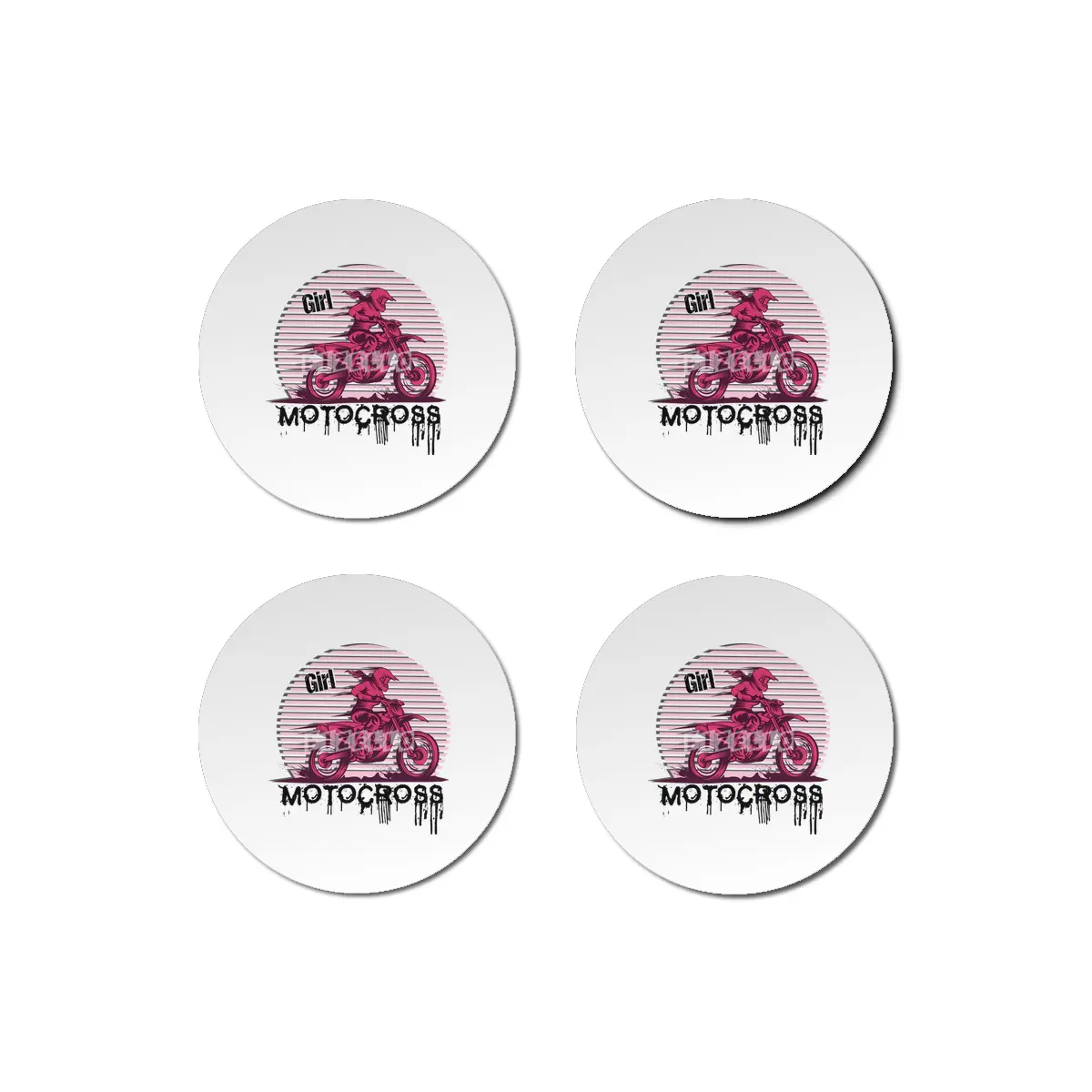 Motocross Enduro Motorcycle Girl Women Gift Bardak Altlığı