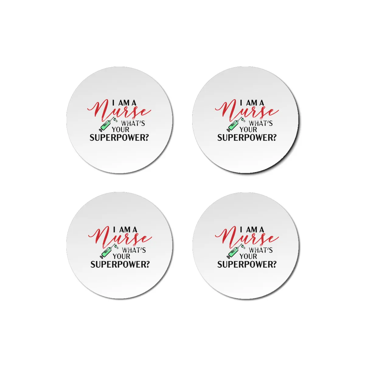Nurse funny quote gift birthday christmas saying Bardak Altlığı