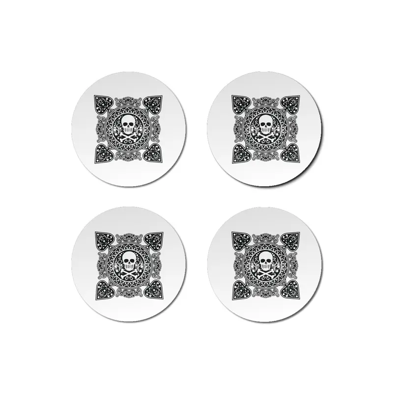 Poker Ace Of Spades Skull Las Vegas Gift Bardak Altlığı