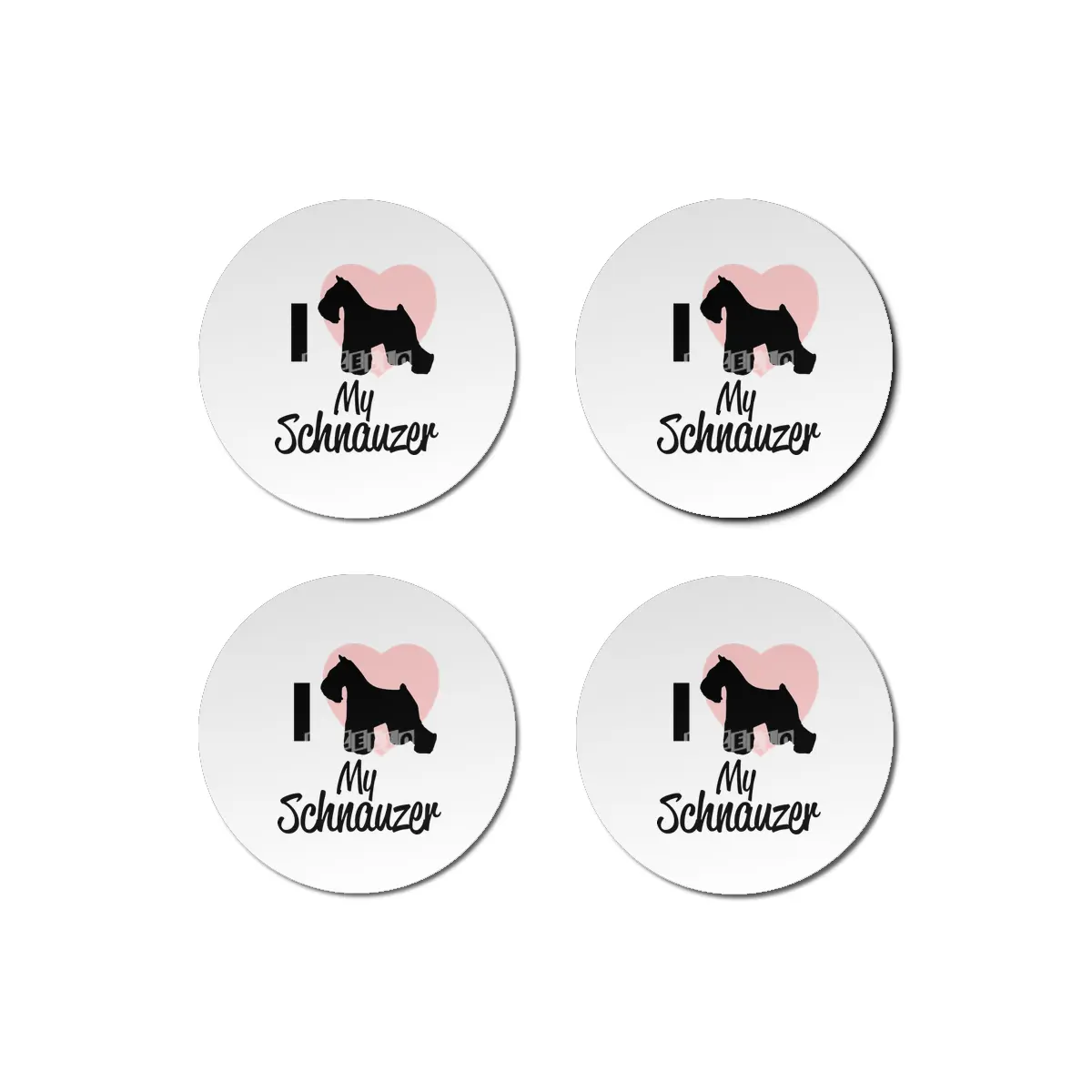 Schnauzer Dogs Dog Lover Gift Bardak Altlığı