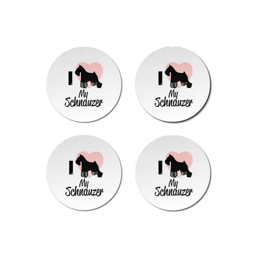 Schnauzer Dogs Dog Lover Gift Bardak Altlığı