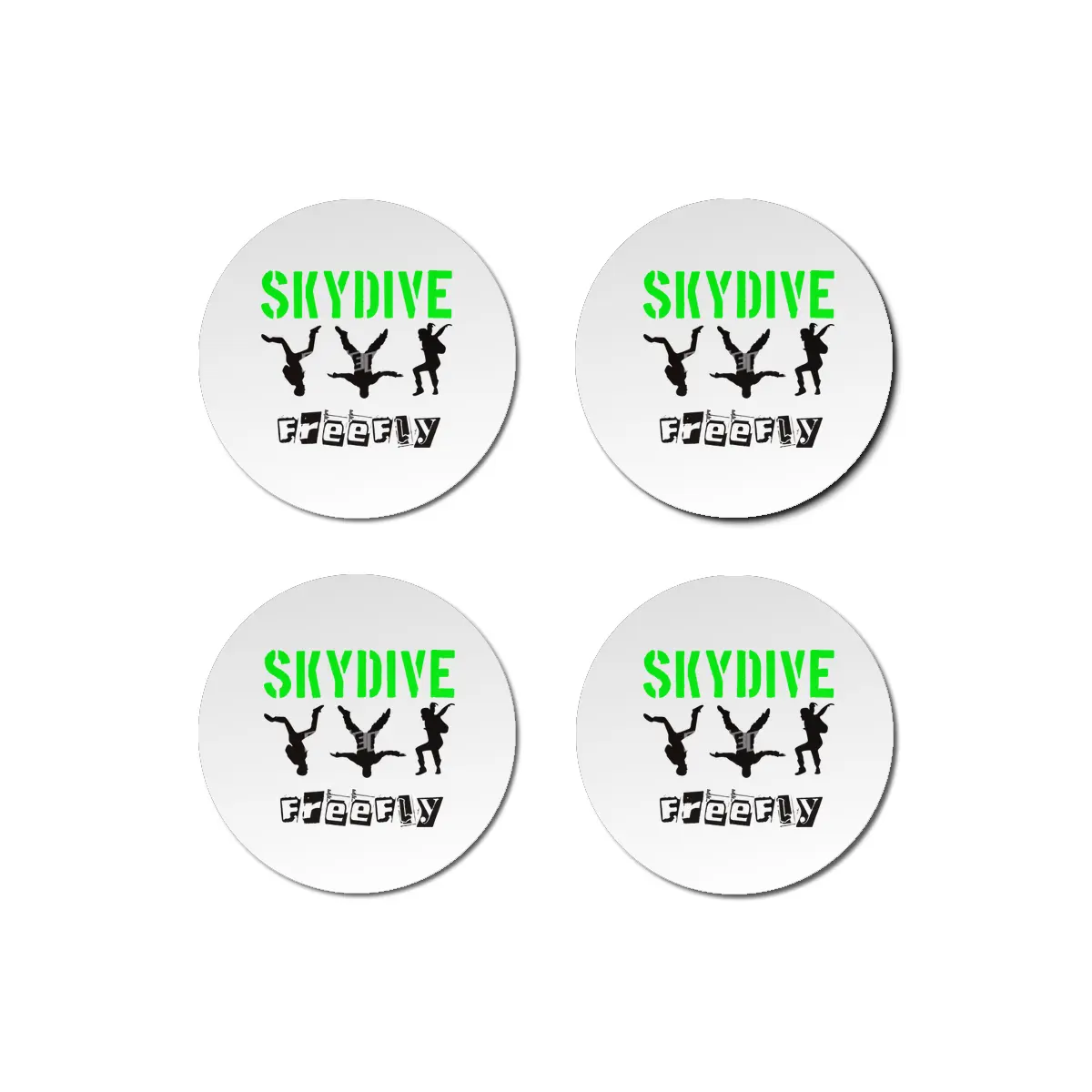 Skydiving, Skydive, Freefly, Parachute, Flying Bardak Altlığı