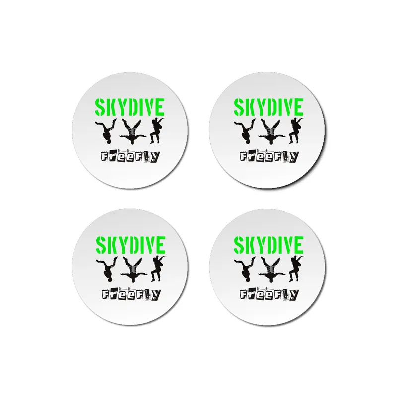 Skydiving, Skydive, Freefly, Parachute, Flying Bardak Altlığı