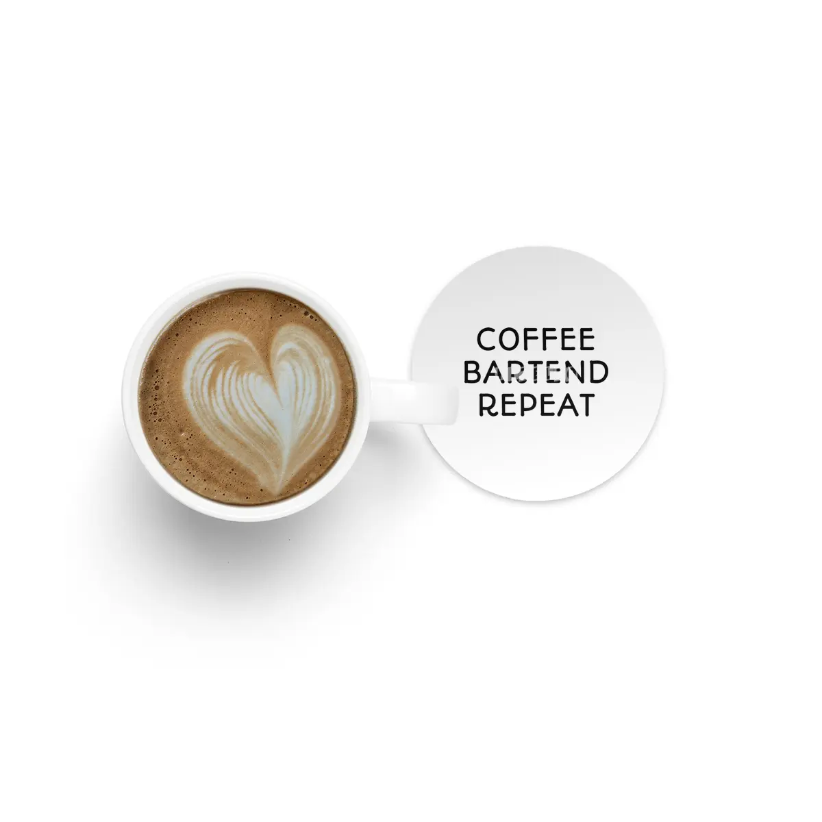 Coffee Bartend Repeat Bardak Altlığı