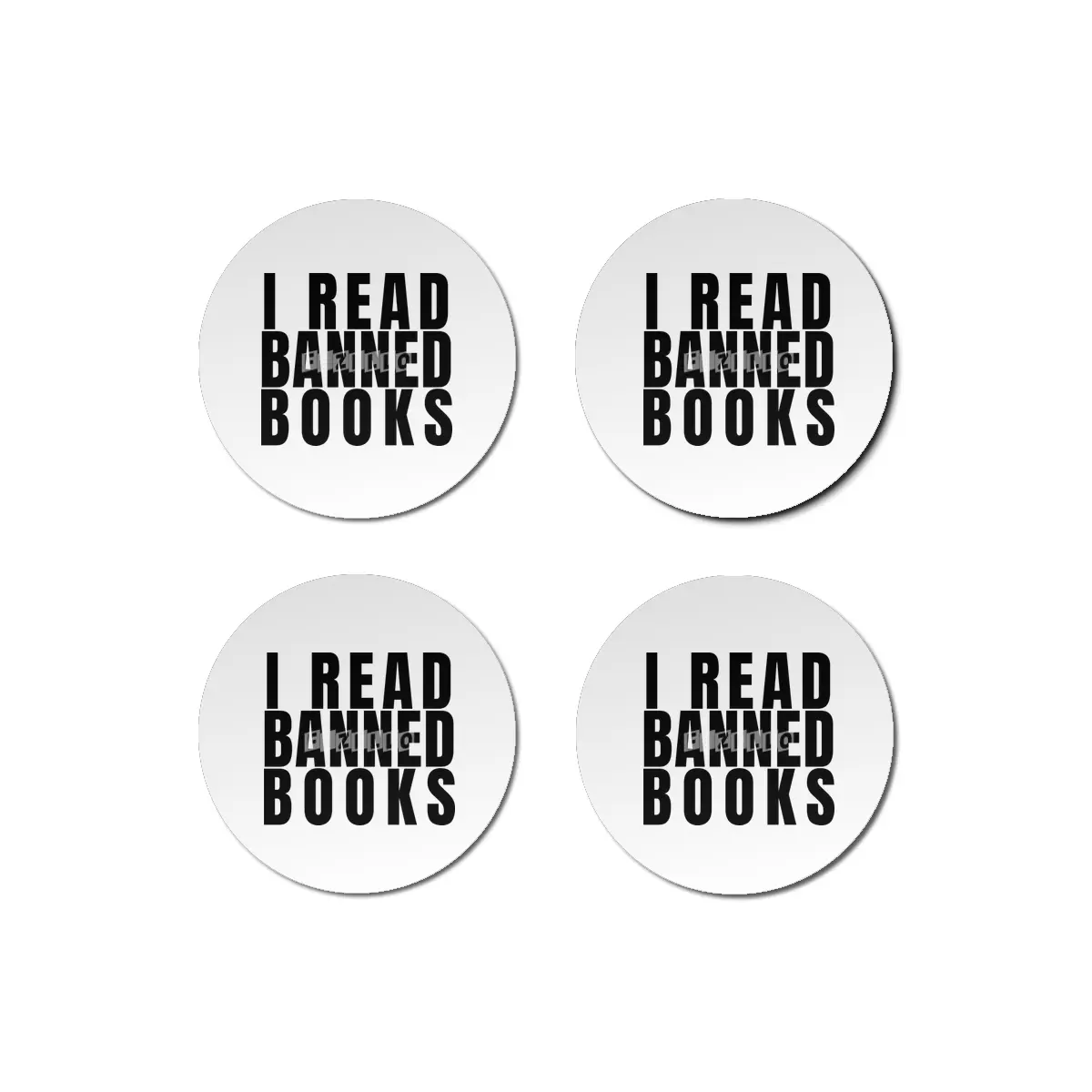 I read banned books Bardak Altlığı