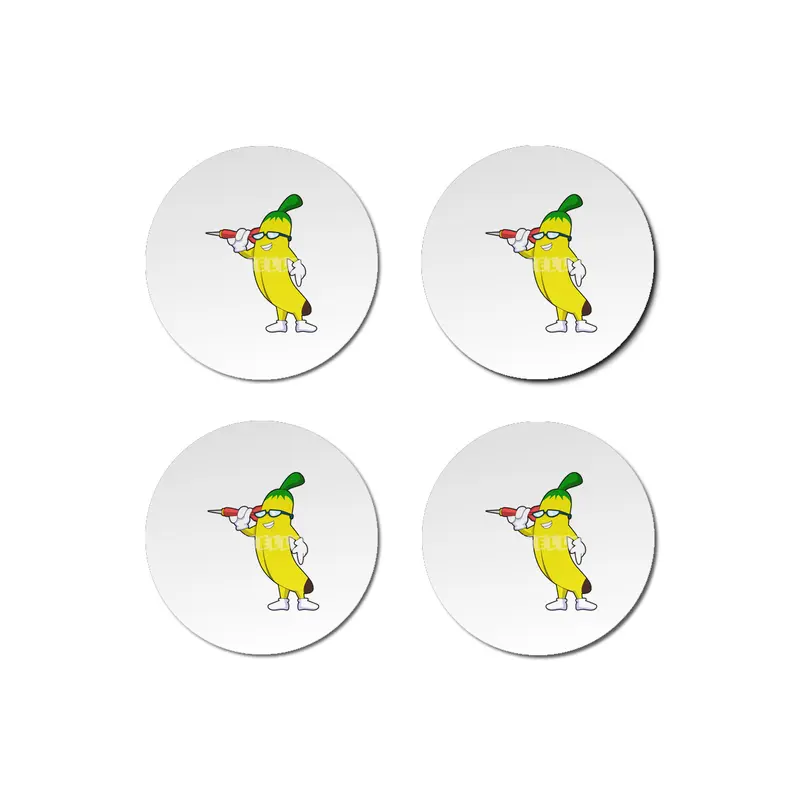 Banana at Darts with Dart Bardak Altlığı